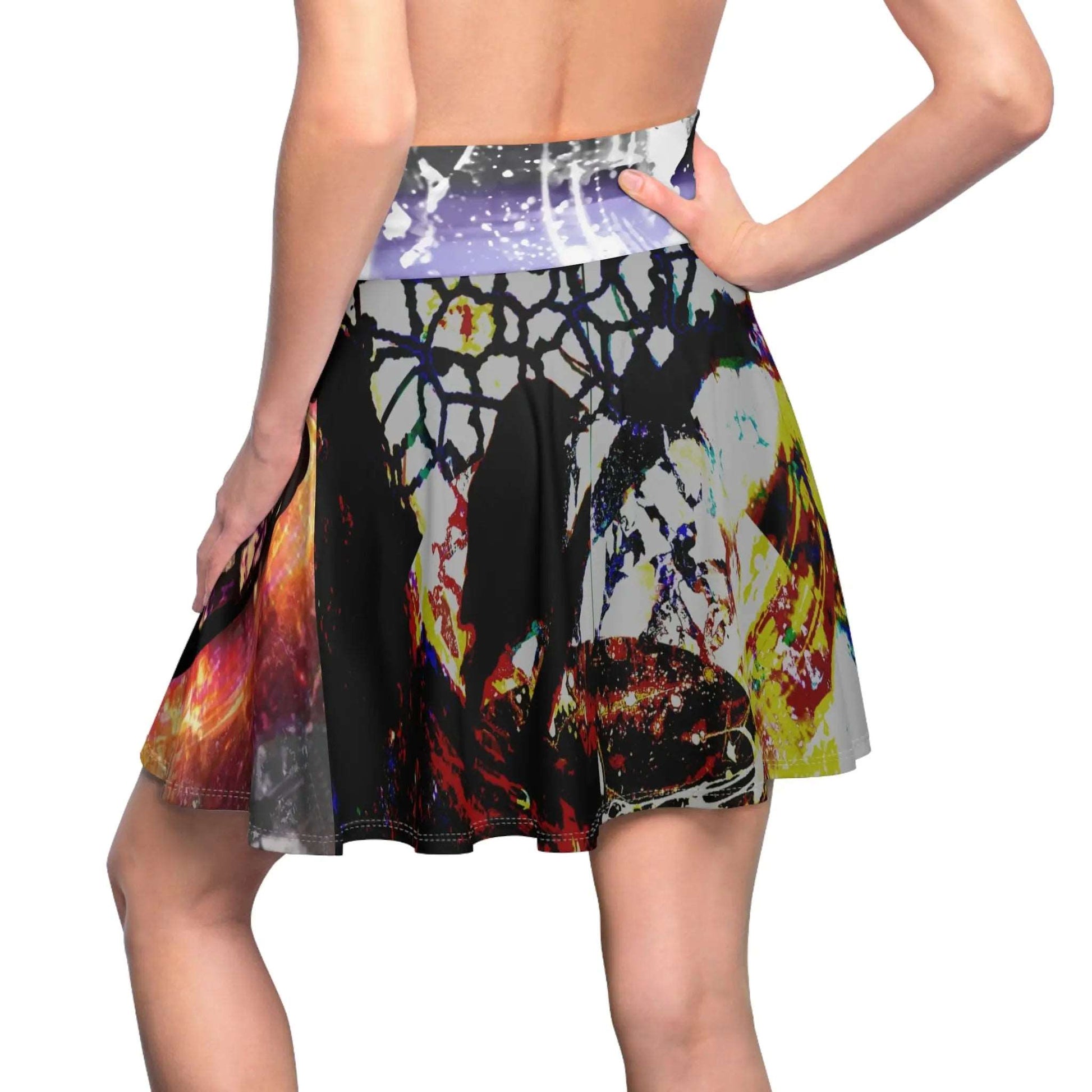 printed skater skirt - Cracks In The Real Official