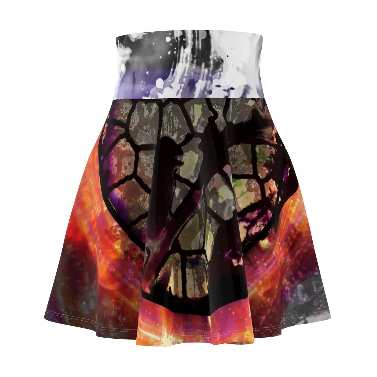 printed skater skirt - Cracks In The Real Official