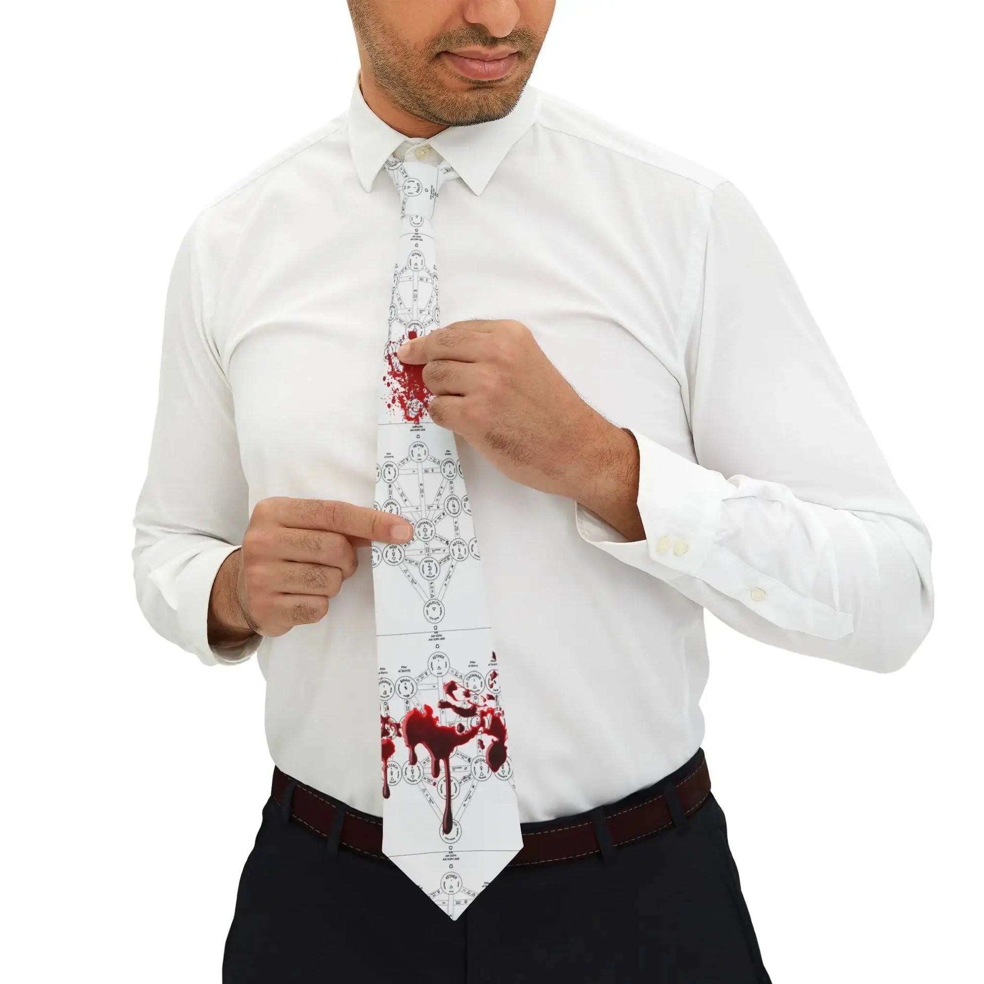 men's bloody necktie Printify